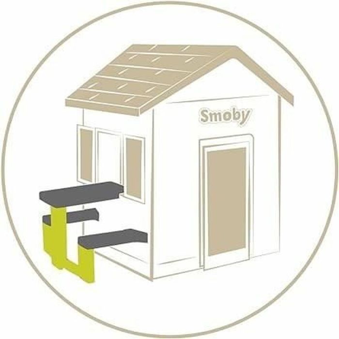 Mesa de picnic Smoby 81 x 54 x 49 cm Casa Infantil de Juego Verde 4