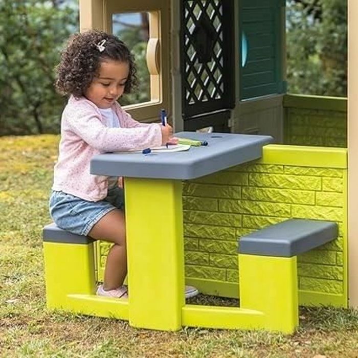 Mesa de picnic Smoby 81 x 54 x 49 cm Casa Infantil de Juego Verde 3