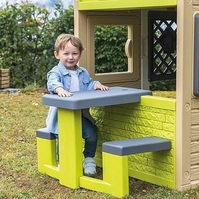 Mesa de picnic Smoby 81 x 54 x 49 cm Casa Infantil de Juego Verde 2