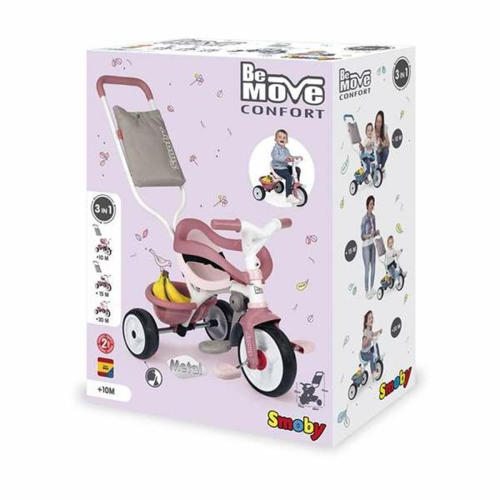 Triciclo Smoby Be Move Confort Rosa 1