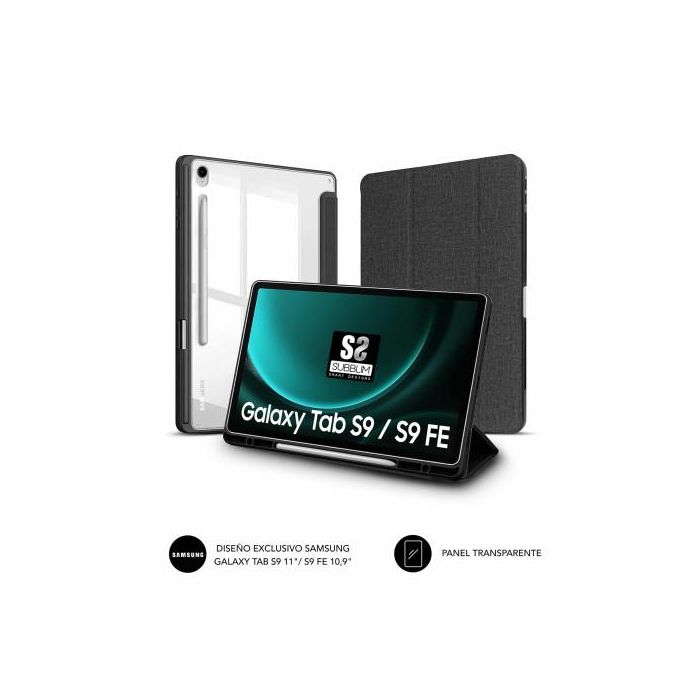 Funda Subblim Clear Shock para Tablet Samsung S9 11"/ S9 FE 10.9"/ Negra