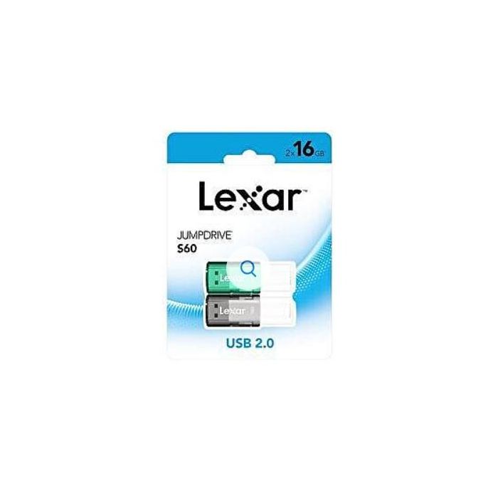 Lexar 2X16Gb Pack Jumpdrive S60 Usb2.0 Flash Drive