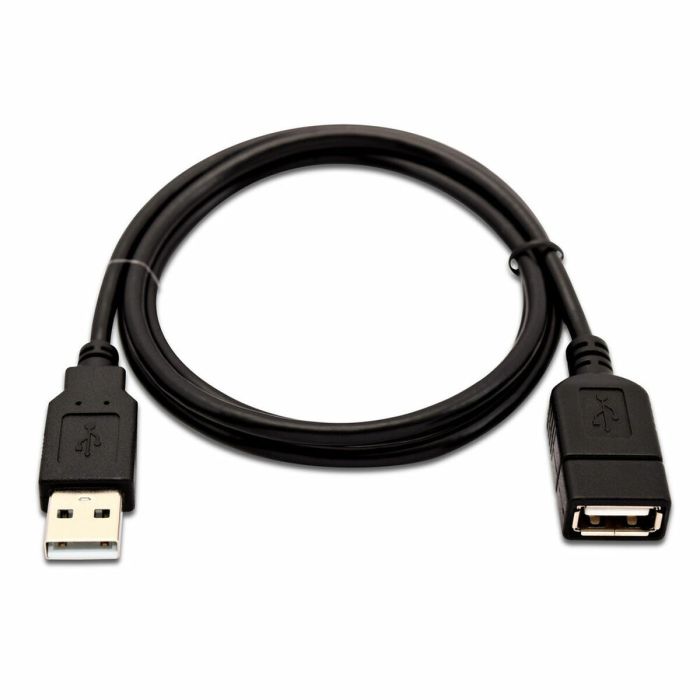 Cable USB V7 V7USB2EXT-01M-1E Negro 1 m (1 unidad)