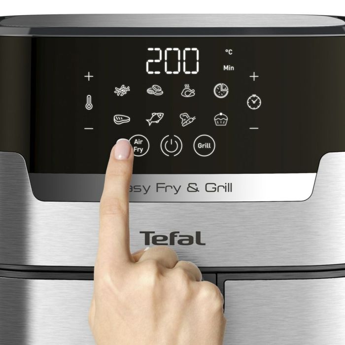Freidora sin Aceite Tefal EY505D15 Negro Plateado Acero 1550 W 4,2 L 2 Freidora sin Aceite Tefal EY505D15 Negro Plateado Acero 1550 W 4,2 L 2