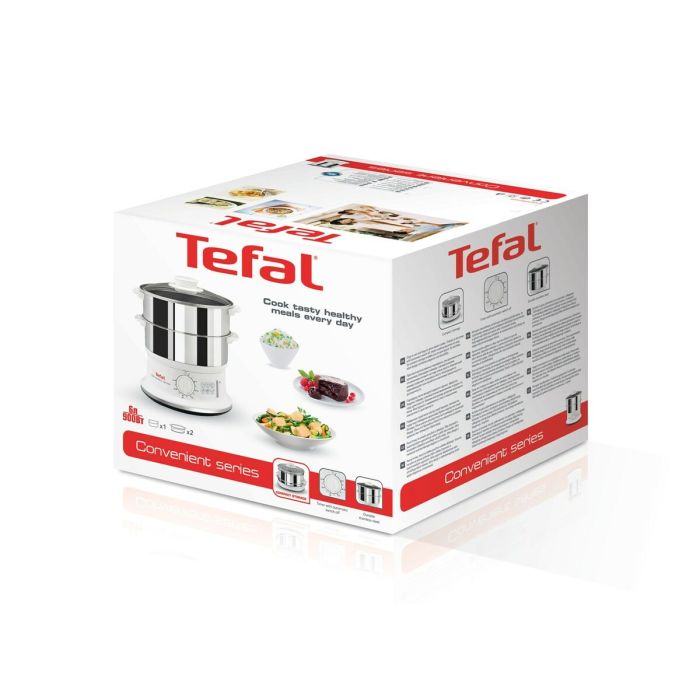 Vaporera Tefal VC145 Blanco Acero Inoxidable Plástico 900 W 27,5 X 33,5 X 30,5 cm 1
