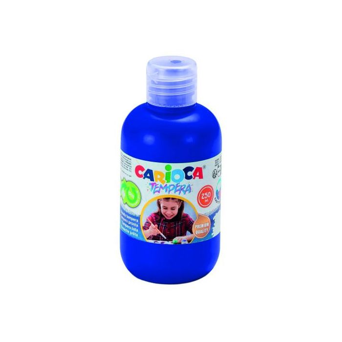 Botella Tempera 250 Ml. Azul Carioca 40424/05