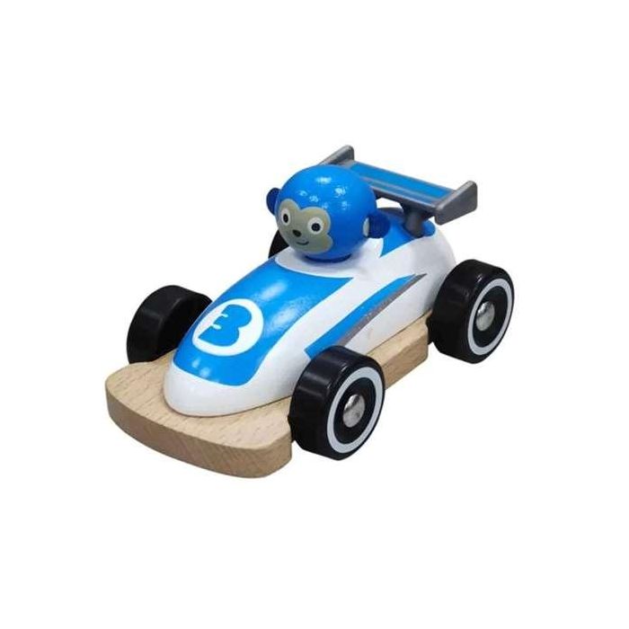 Vehiculos de madera wild riders con animales conductores 12x5,8x7,6cm - Modelos surtidos 1