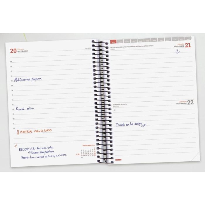 Agenda Finocam Negro 15,5 x 21,2 cm 2024-2025 1