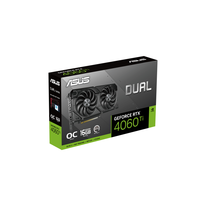 ASUS Dual -RTX4060TI-O16G-EVO NVIDIA GeForce RTX 4060 Ti 16 GB GDDR6 12