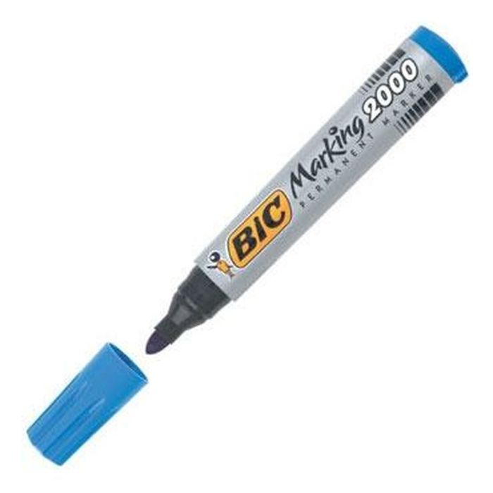 Rotulador permanente Bic Marking 2000 Azul 12 Piezas 2