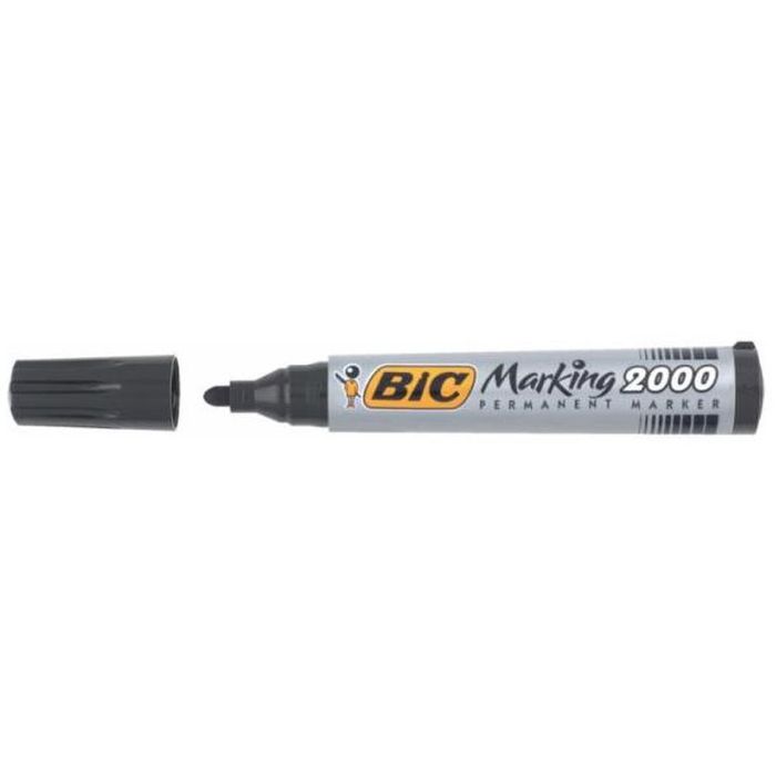 Rotulador permanente Bic Marking 2000 Negro 12 Piezas 1