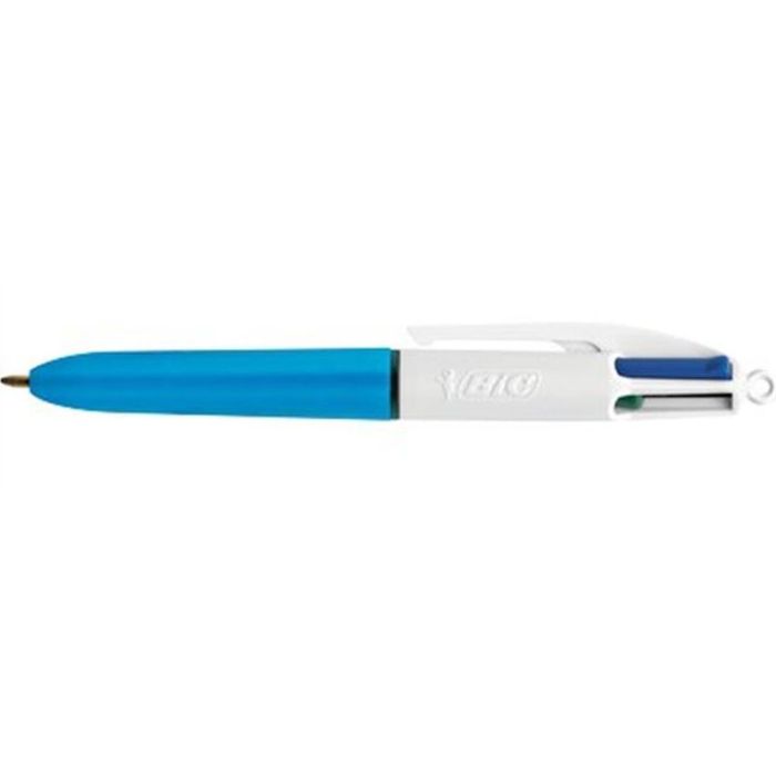 Boligrafo de tinta líquida Bic Mini 4Colours Azul Blanco 0,32 mm (12 Piezas) 2