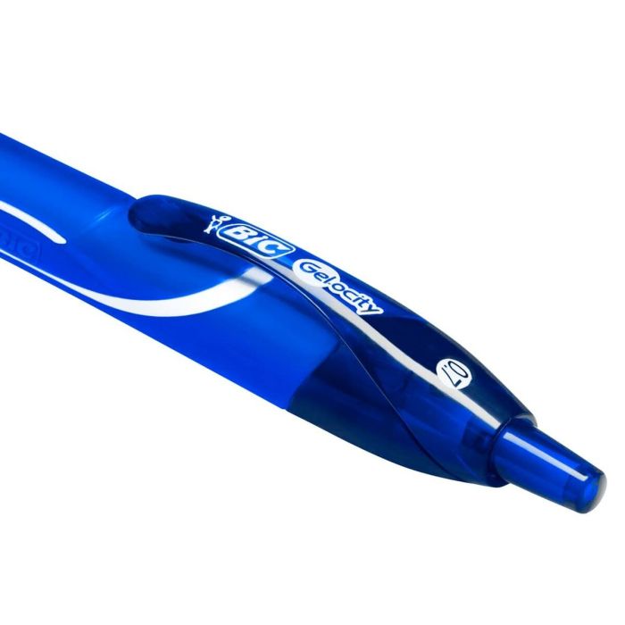 Bolígrafo de gel Bic Gel-Ocity 0,7 mm Azul (12 Unidades) 1