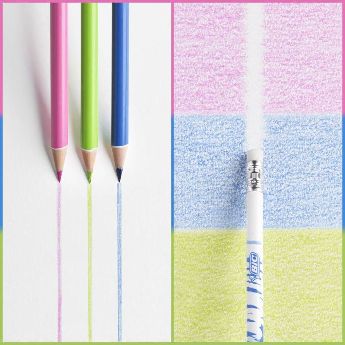 Lápices de colores Bic 987868 Multicolor Borrable 1