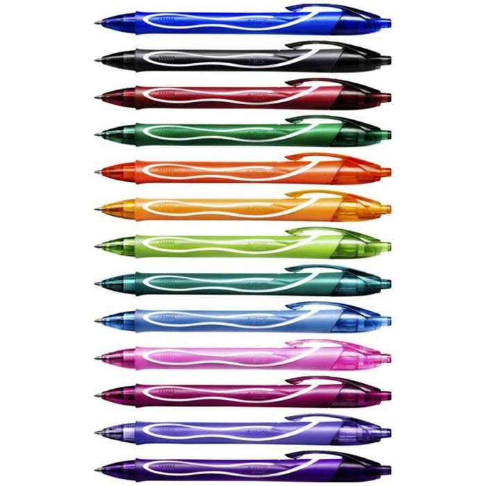 Boligrafo de tinta líquida Bic 964785 1 mm Multicolor (48 Unidades) 2