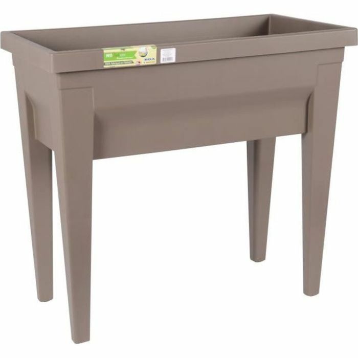 Área de vegetales EDA con mesa City Veg & Table - 73 x 38,5 x H 68 cm - 57 L - Taupe