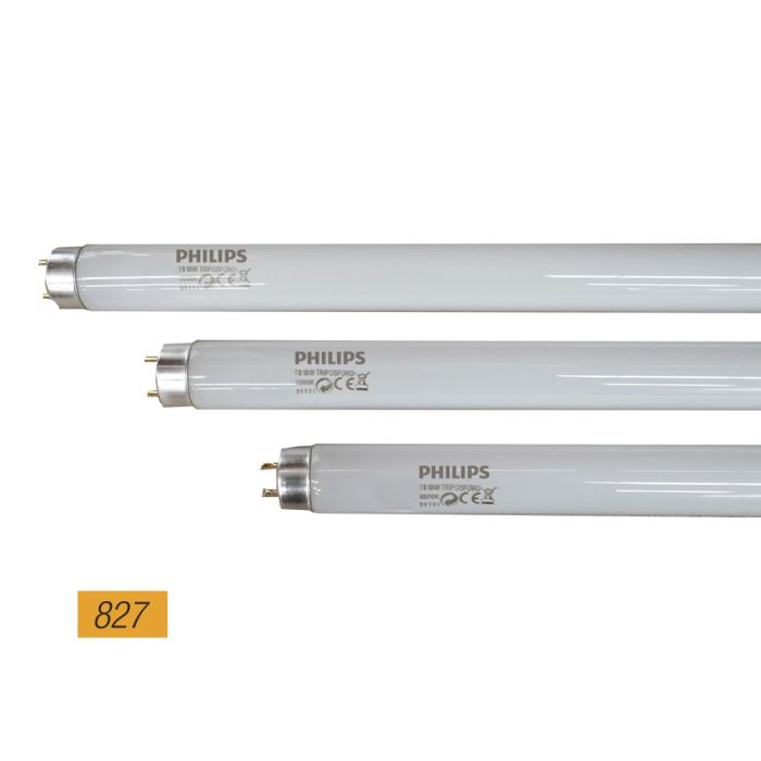 Tubo fluorescente 18w trifosforo 827k modelo: t8 luz calida. philips Tubo fluorescente 18w trifosforo 827k modelo: t8 luz calida. philips