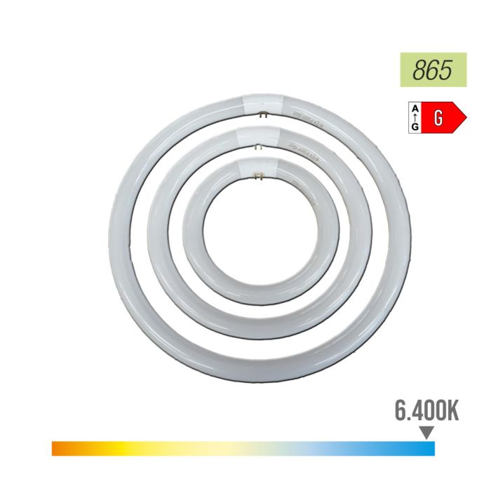 Philips Tubo Fluorescente Circular Trifósforo 32W 6500K Luz Fría Ø30 cm, 2310 Lúmenes, Clase Energética G, 10.000h Vida Útil Philips Tubo Fluorescente Circular Trifósforo 32W 6500K Luz Fría Ø30 cm, 2310 Lúmenes, Clase Energética G, 10.000h Vida Útil