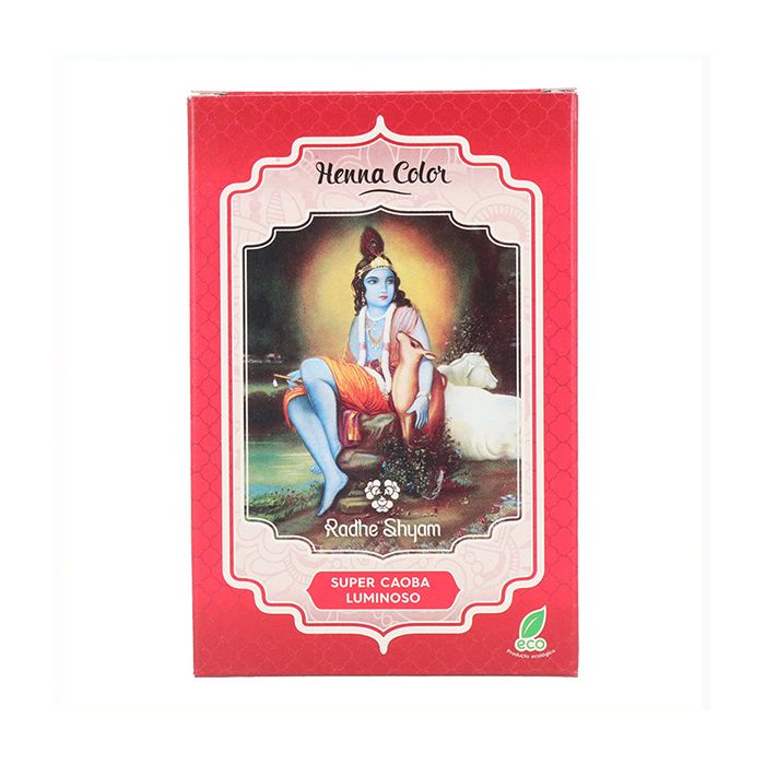Coloración Semipermanente Henna Radhe Shyam Shyam Henna Caoba (100 g)