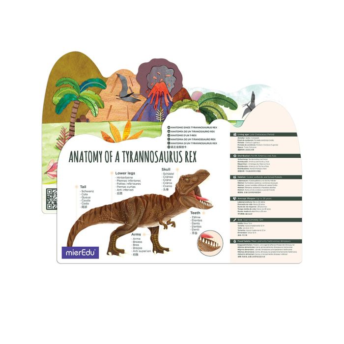 Puzzle Eco 3D Tyrannosaurus Rex Me4241 Mieredu 3