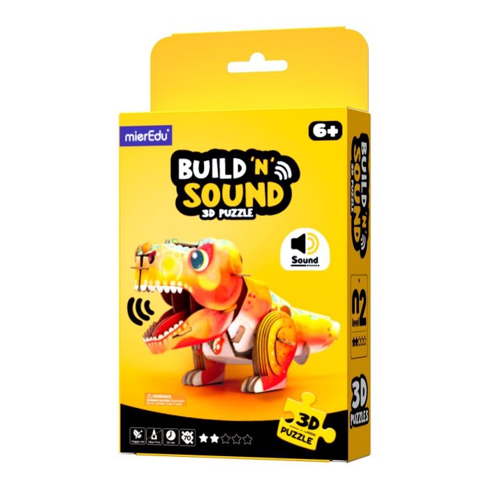 Mini Puzzle 3D Con Sonido Tyrannosaurus Rex Pp1123 Mieredu 3