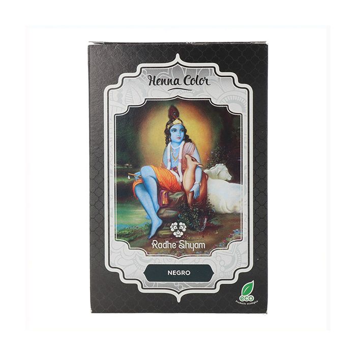 Tinte Permanente Radhe Shyam Shyam Henna Henna En polvo Negro (100 gr)
