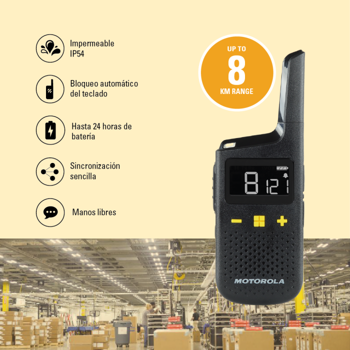 Walkie-Talkie Motorola D3P01611BDLMAW 11