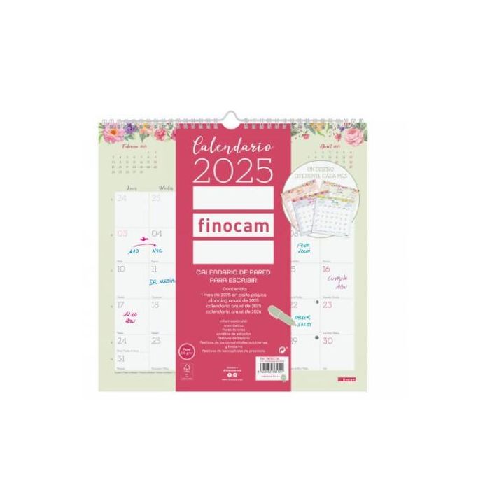 Finocam Calendario De Pared Para Escribir 300x300 mm Design 2025 1