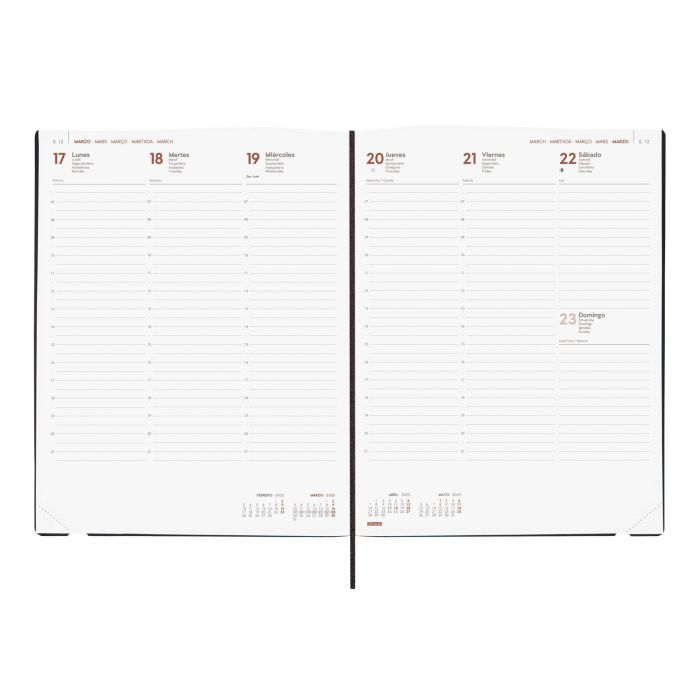 Finocam Agenda Anual Dynamic Mara Y12-210x270 mm Svv Negro 2025 4