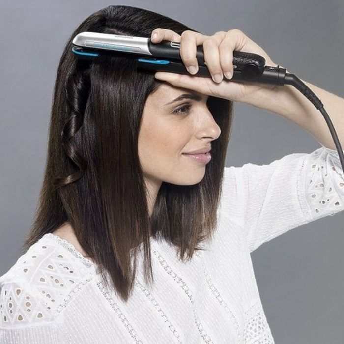 Plancha de Pelo Rowenta Liss & Curl Ultimate Shine Negro 1 Plancha de Pelo Rowenta Liss & Curl Ultimate Shine Negro 1