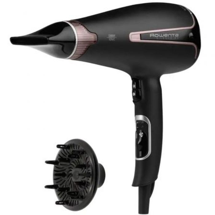 Secador de Pelo Rowenta CV7920 2300W AC Ultra Silent 2300 W Negro Negro / Oro rosa