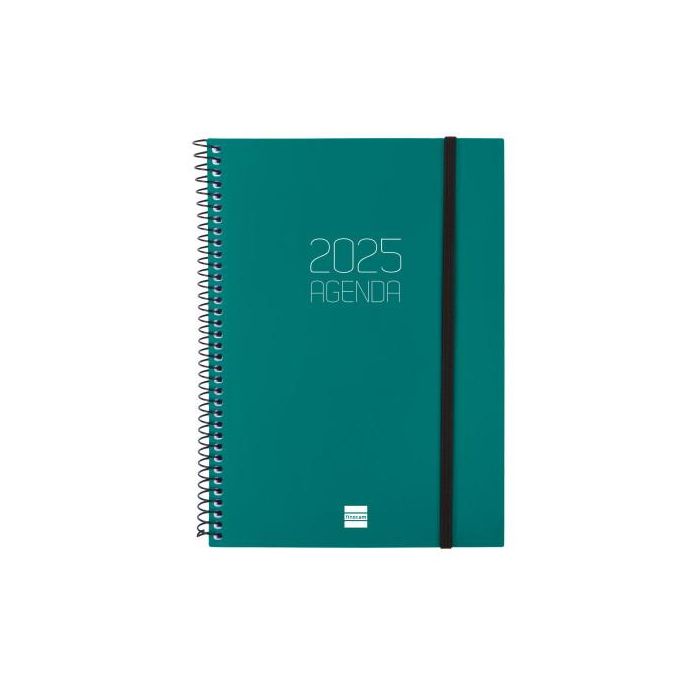 Finocam Agenda Anual Opaque Espiral E10-155x212 mm Svh Verde 2025