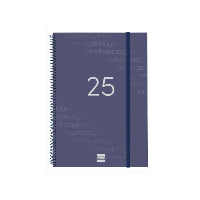 Finocam Agenda Anual Year Espiral E40-210x297 mm Svh Azul 2025