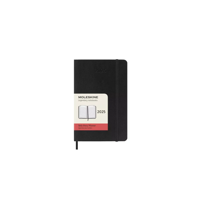 Agenda 2025 Tapa Blanda 12 Meses Diaria P (9 X 14 Cm) Negra Moleskine DSB12DC2Y25