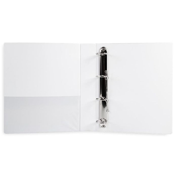 Carpeta Canguro 4 Anillas Mixtas 40 mm Liderpapel A4 Plastico Blanca 4