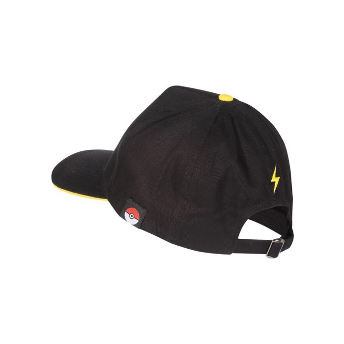 Gorra Unisex Pokémon Pikachu Badge 58 cm Negro Talla única 1