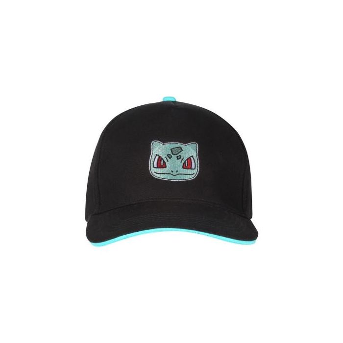 Gorra Unisex Pokémon Bulbasaur Badge 58 cm Negro Talla única