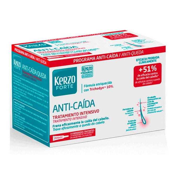 Tratamiento Anticaída Forte Kerzo 14 x 5 ml 0 Tratamiento Anticaída Forte Kerzo 14 x 5 ml 0