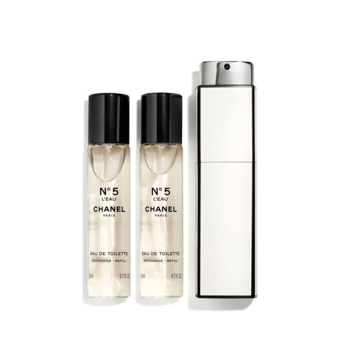 Set de Perfume Mujer Chanel Nº 5 L'Eau 3 Piezas