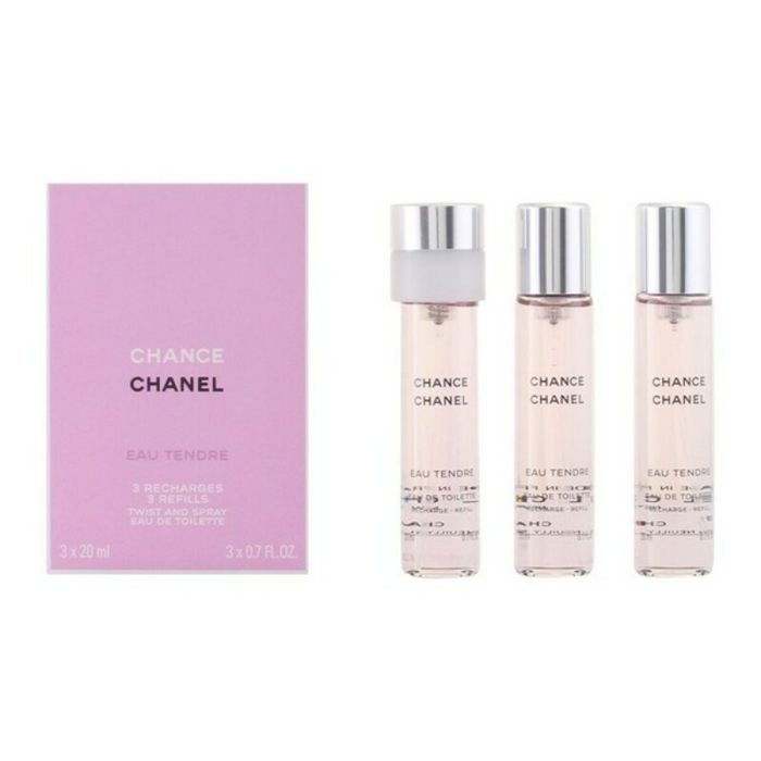 Set de Perfume Mujer Chanel Chance Eau Tendre 3 Piezas