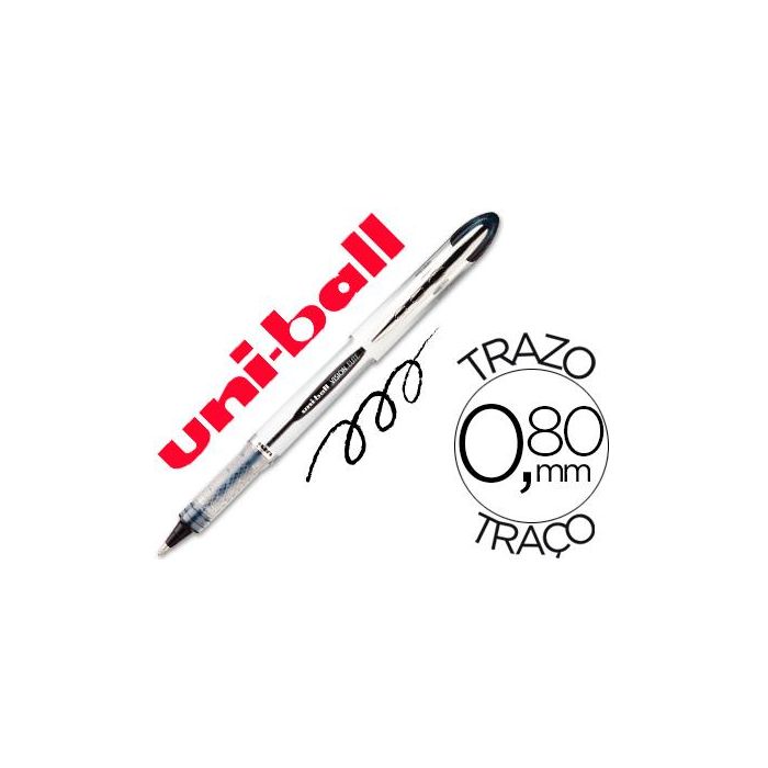 Uniball Rollerball Vision Elite Ub-200 0.8 mm Negro Caja 12 Ud