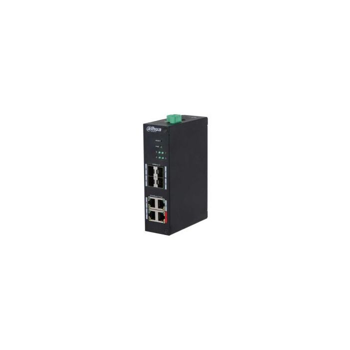 (Dh-Hs4408-4Et-96) Dahua Switch4 Puertos 10/100 + 4Sfp Gigabit 96W Managed L2 Hardened Poe 1