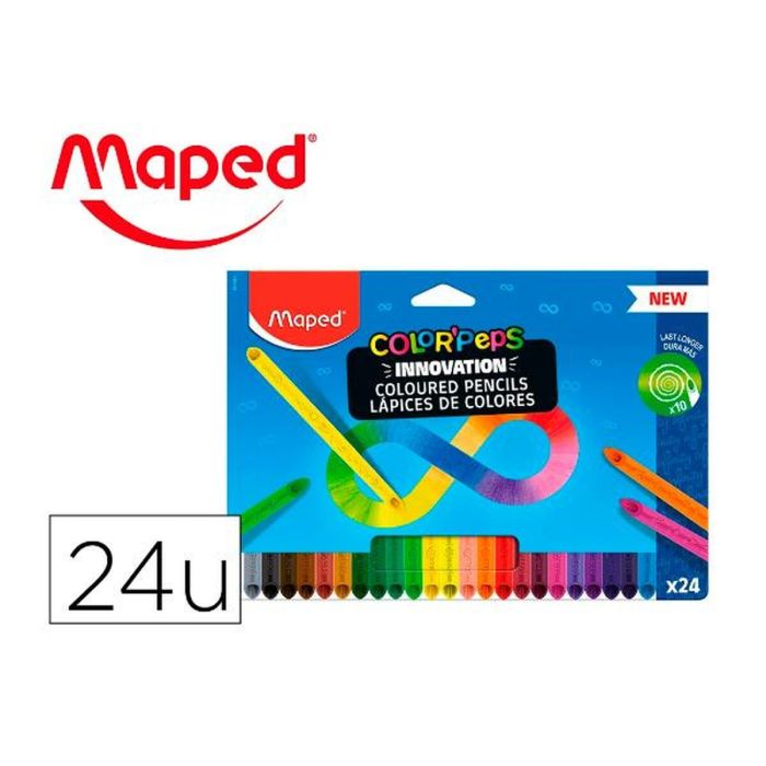 Maped Lápices De Colores Color´Peps Infinity C-Surtidos Estuche 24 Ud