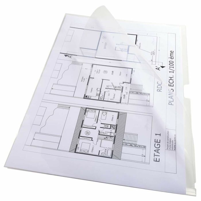 Dosier Exacompta Portadocumentos 10 Unidades Transparente A3 1