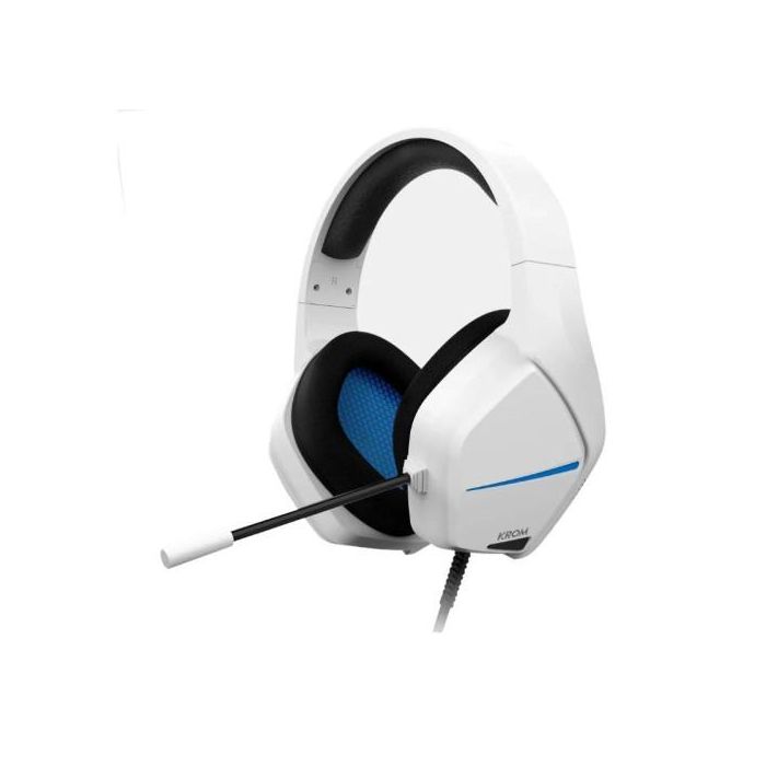 Auriculares Gaming con Micrófono Krom Kopa Move/ Jack 3.5/ Blancos