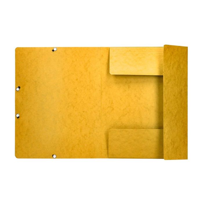 Carpeta Q-Connect Gomas Kf02166 Carton Simil-Prespan Solapas 320x243 mm Amarilla 3