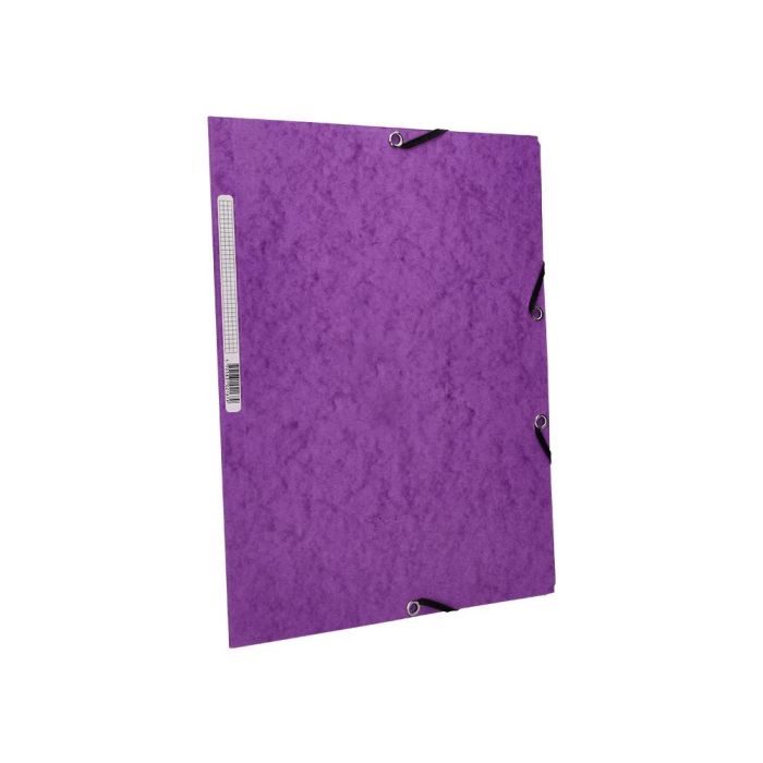 Carpeta Q-Connect Gomas Kf02171 Carton Simil-Prespan Solapas 320x243 mm Violeta 2