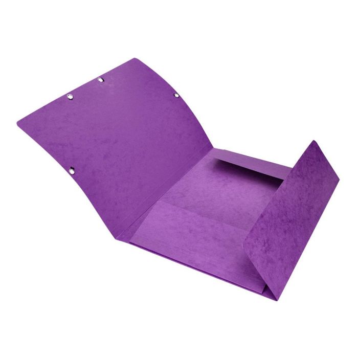 Carpeta Q-Connect Gomas Kf02171 Carton Simil-Prespan Solapas 320x243 mm Violeta 8