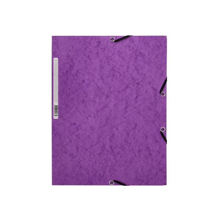 Carpeta Q-Connect Gomas Kf02171 Carton Simil-Prespan Solapas 320x243 mm Violeta 2