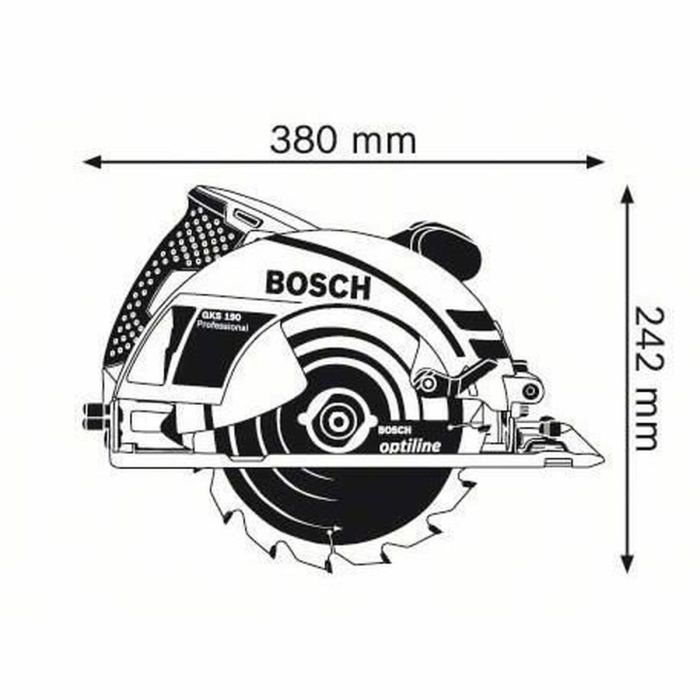 Sierra circular BOSCH Professional GKS 190 1400 W 230 V 190 mm 1
